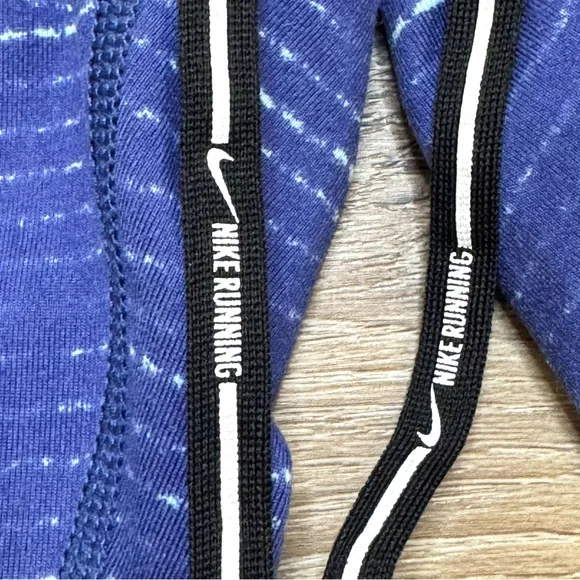 Nike Dri-Fit Blue Leggings Cropped Size Small Workout Acrivewear - Picture 5 of 17